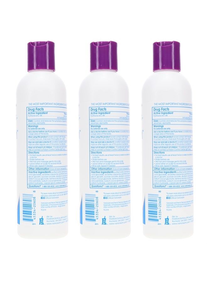 Medicated Anti-Dandruff Shampoo, 8 fl oz Each (Pack of 3)