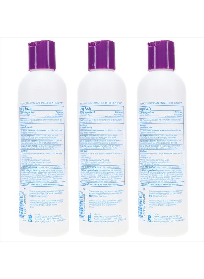 Medicated Anti-Dandruff Shampoo, 8 fl oz Each (Pack of 3)