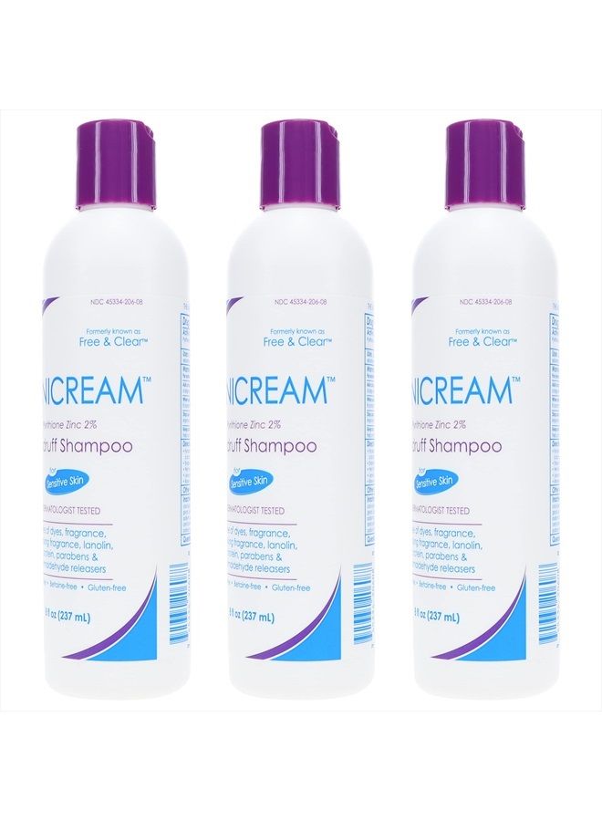 Medicated Anti-Dandruff Shampoo, 8 fl oz Each (Pack of 3)