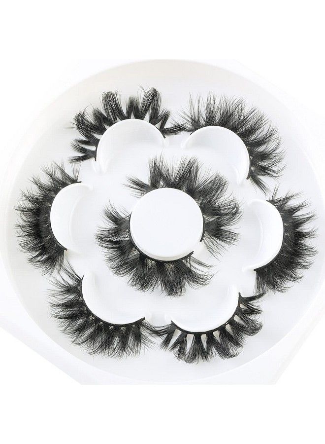 Mink Lashes Fluffy Eye Lashes Natural Mink Lashes Bulk Faux Mink Strip False Eyelashes 3D Lashes Pack (He01)…