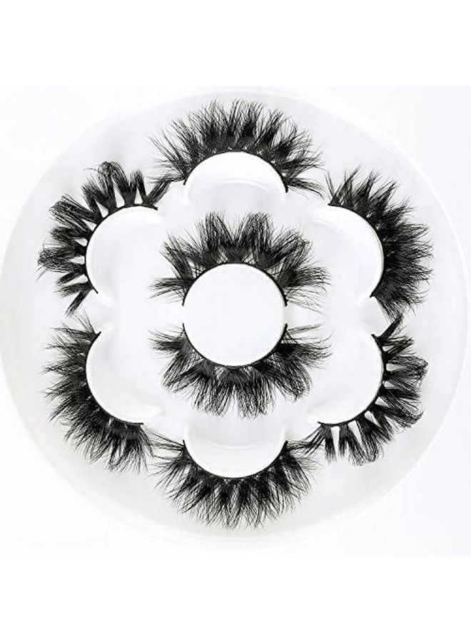 Mink Lashes Fluffy Eye Lashes Natural Mink Lashes Bulk Faux Mink Strip False Eyelashes 3D Lashes Pack (He01)…