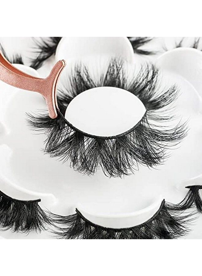 Mink Lashes Fluffy Eye Lashes Natural Mink Lashes Bulk Faux Mink Strip False Eyelashes 3D Lashes Pack (He01)…
