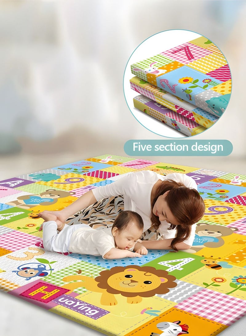 Play Mat, 180*100 CM Playmat, Baby Play Mat for Floor Play,Water Proof and Reversible Large Soft Baby Mat,Extra Thick Kids Crawling Mat