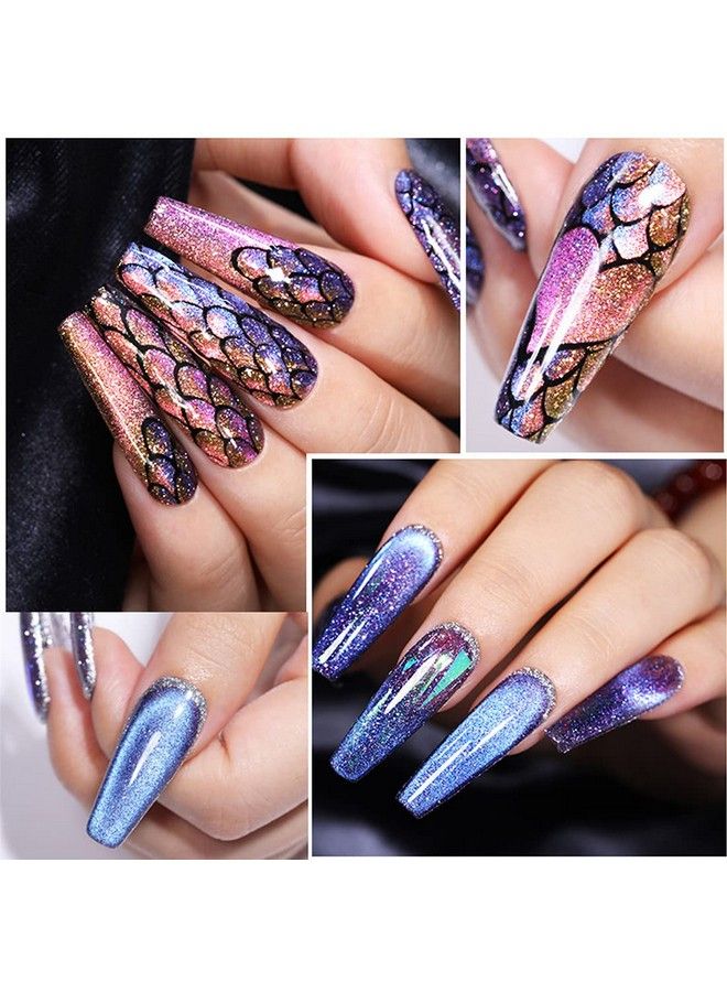 16 Pieces Nail Magnet Tool Set Magnet Plate Wand Board Magnetic Pen Stripe Nail Magnet Double Ended Magnet Wand Magnet Stick For Cat Eye Gel Polish Nail Art