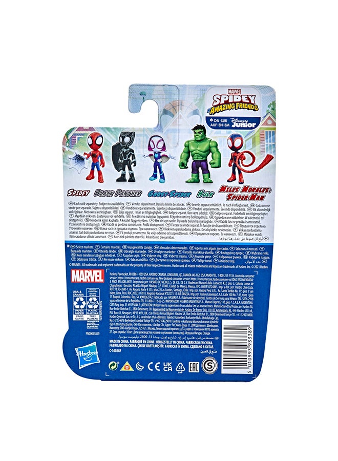 Spidey and His Amazing Friends Hulk Hero Figure Toy, 4-Inch Scale Super Hero Action Figure