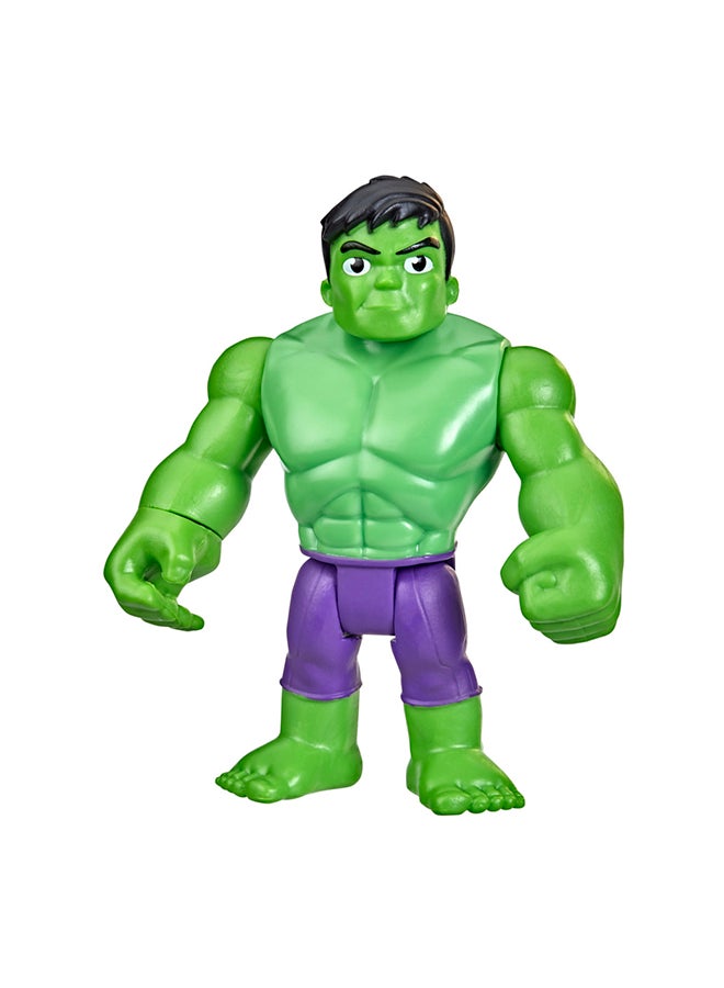 Spidey and His Amazing Friends Hulk Hero Figure Toy, 4-Inch Scale Super Hero Action Figure