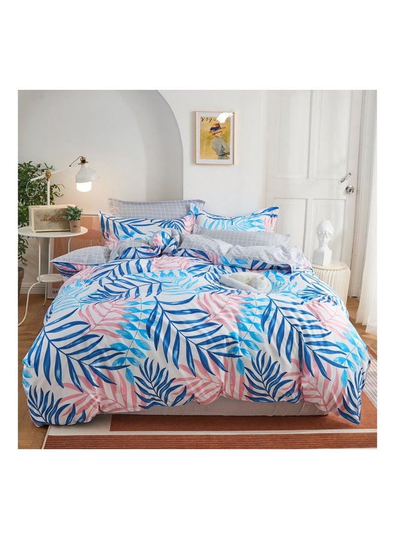 New Summer Scandinavian Country Style Washed Cotton Bedding Set, Four Pieces Included