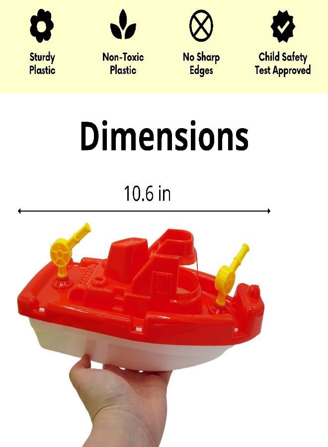 Toy Boat Bath Toys for Kids & Toddlers 3 Pack - Large 10