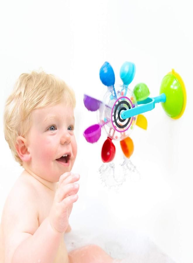 Sassy Whirling Waterfall Suction Toy for Bathtime - Stem - Ages 12+ Months, Multi