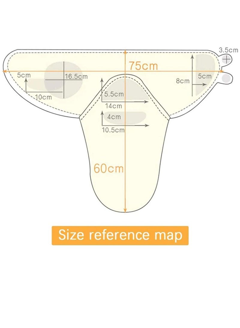 Baby Newborn Swaddle Blanket Adjustable Wrap Receiving Blanket Baby 100% Cotton Sleepsack 0-6 Months for Boys and Girls, 2 Pack