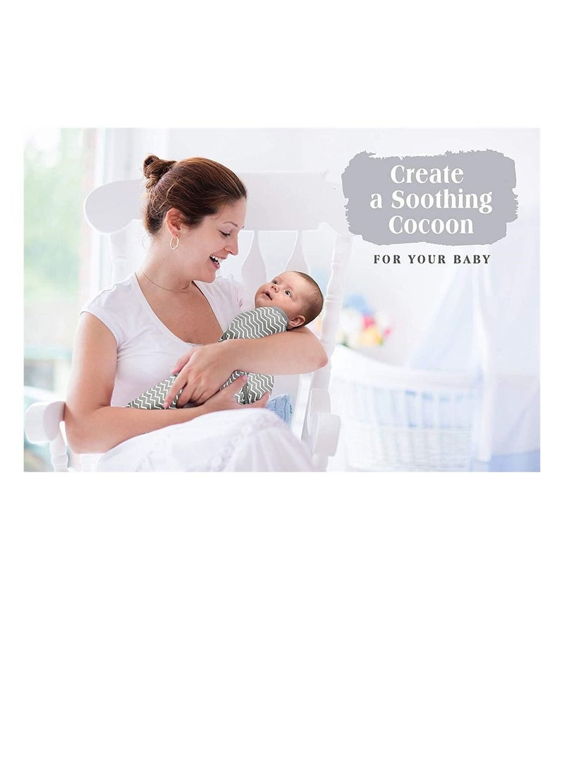 Baby Newborn Swaddle Blanket Adjustable Wrap Receiving Blanket Baby 100% Cotton Sleepsack 0-6 Months for Boys and Girls, 2 Pack