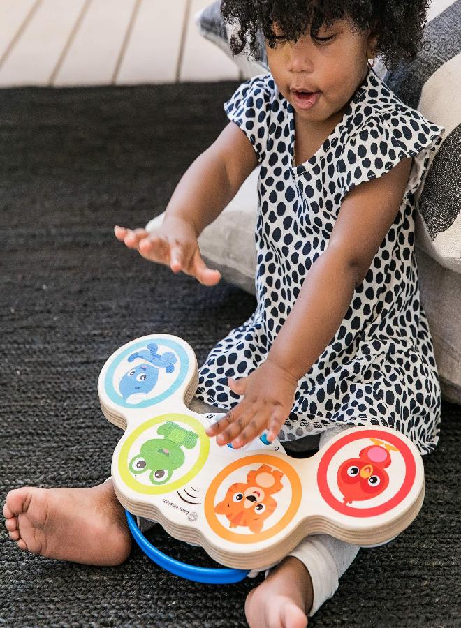 Baby Einstein Magic Touch Wooden Drum Musical Toy, Ages 6 months Plus