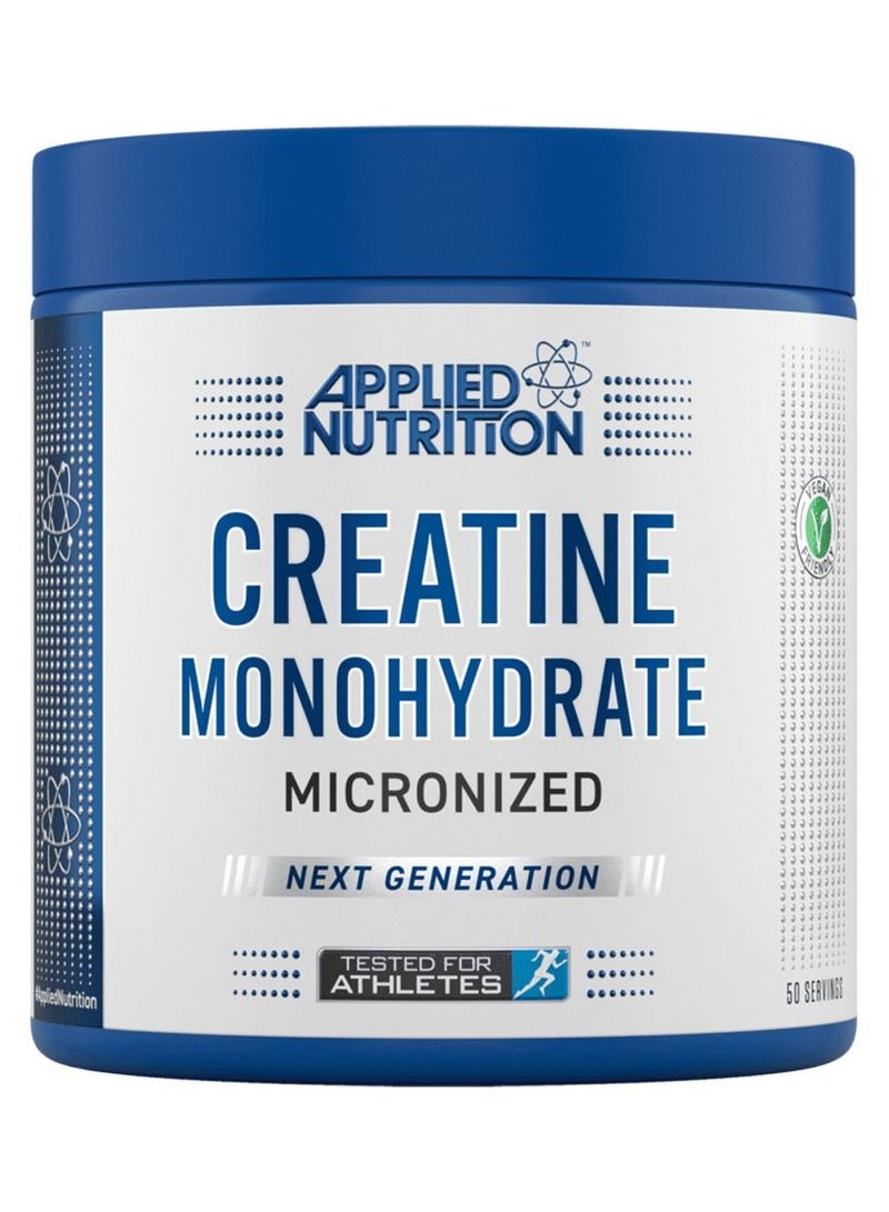 Creatine Monohydrate Micronized 250g 50 Servings Unflavored