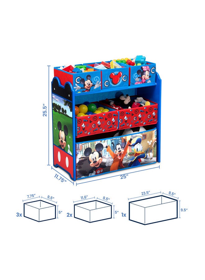 Mickey Mouse Multi-Bin Toy Organizer