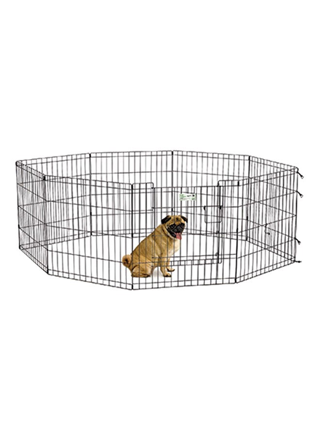 Life Stages Exercise Pen With Max Lock Door Crates Black 24inch