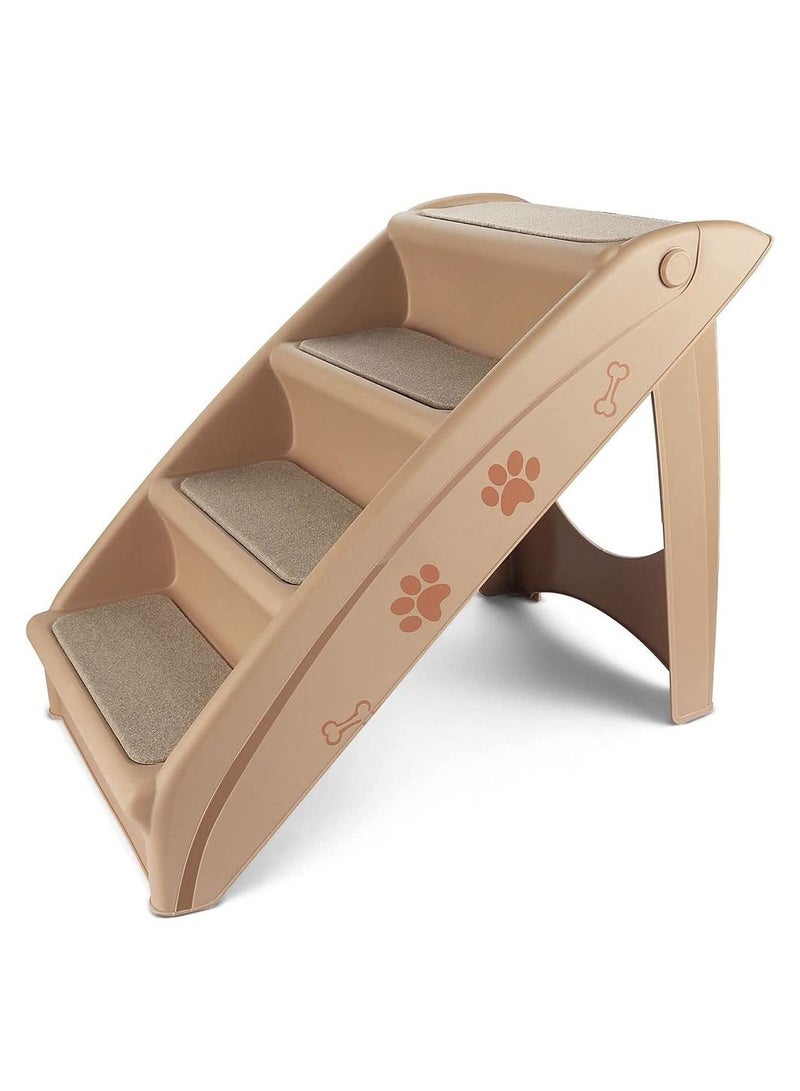 COOLBABY Pet Stairs Folding Plastic Ladders Step Ramp for Dog Cat Animal Pet Safe Dog Steps