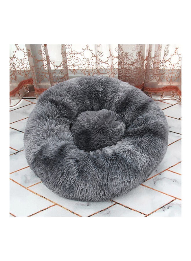Round Pet Bed Grey 60x14x60cm