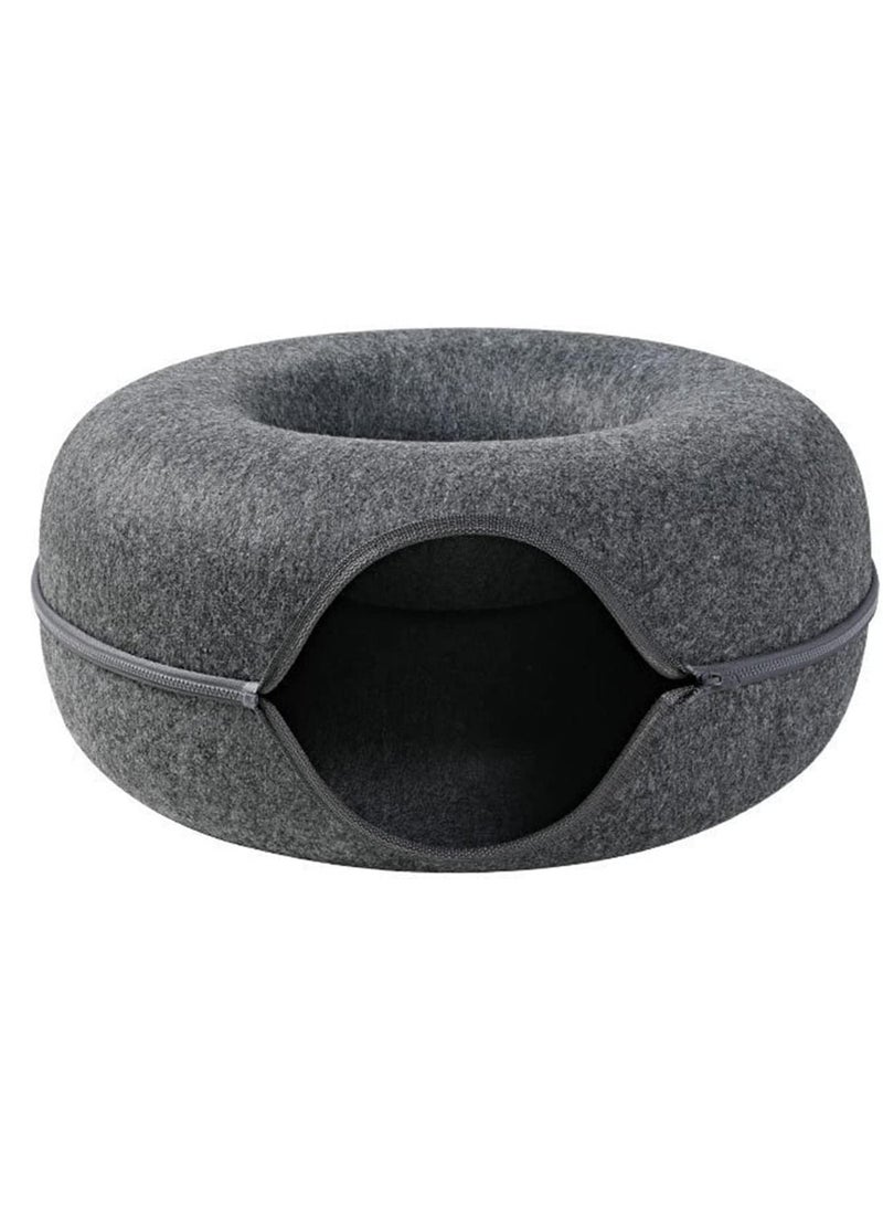 Indoor Cat Tunnel Bed for Cats and Small Pets 50x50cm