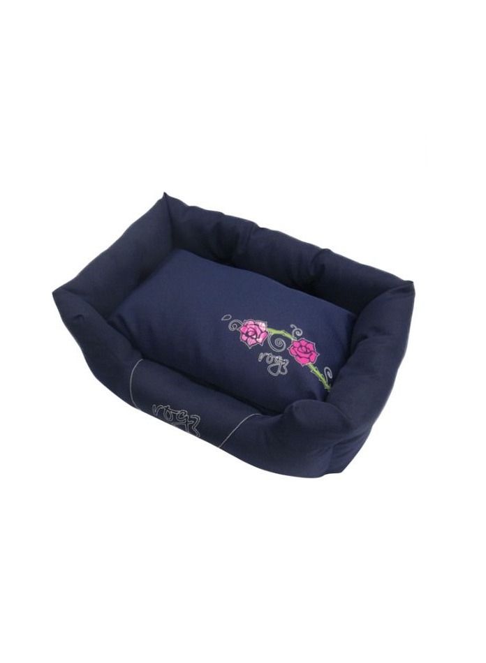 Spice Pod Bed Denim Rose Bed for Pets Small