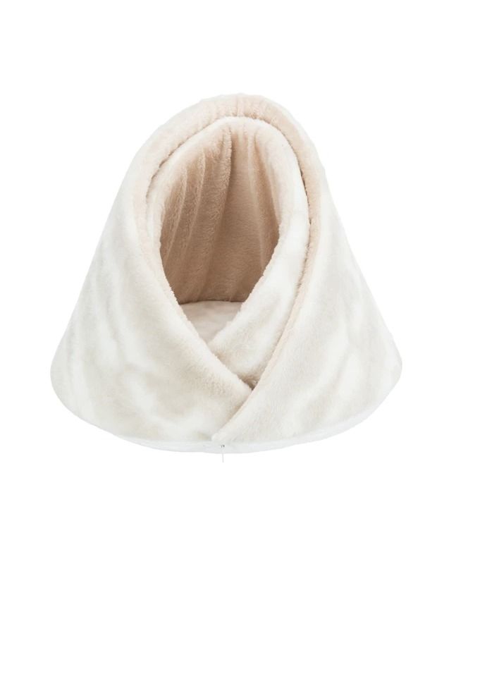 Trixie Nelli Cuddly Cave For Dogs & Cats White Taupe