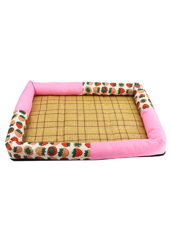 Comfortable Cushion Attached Pet Sleeping Bed Multicolour XL