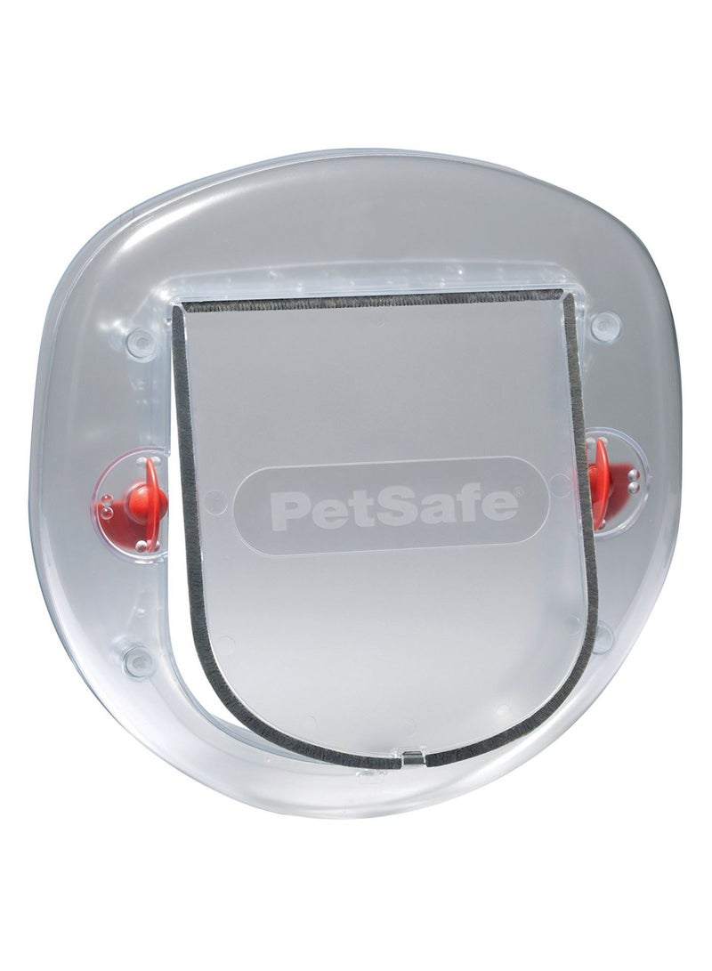 Big Cat And Small Dog Pet Door Frosted