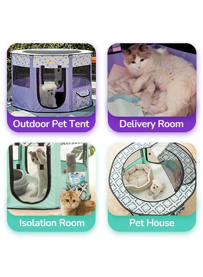 Neostyle Large Foldable Pet Playpen Tent Purple
