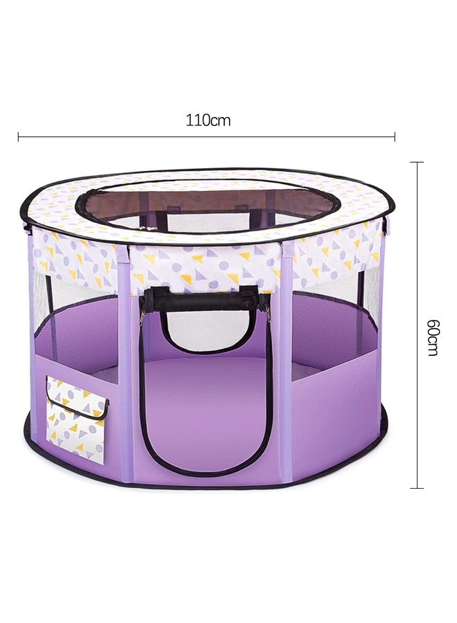 Neostyle Large Foldable Pet Playpen Tent Purple
