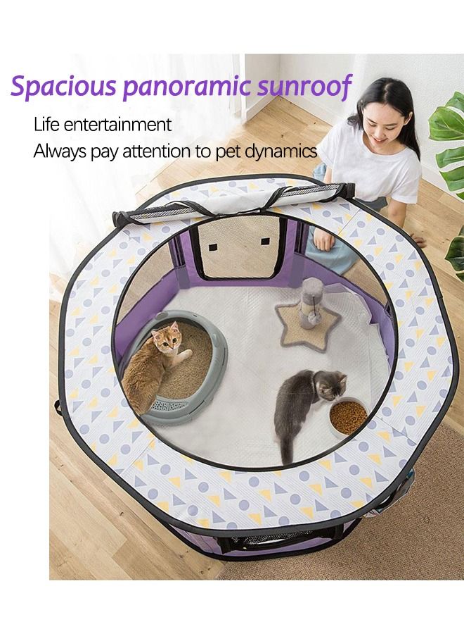 Neostyle Large Foldable Pet Playpen Tent Purple