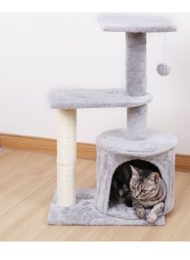 Cat Tree House Tower with Multi-layer Structure Design and Scratching Post