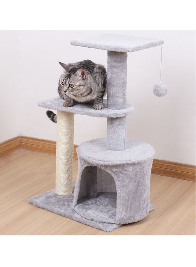 Cat Tree House Tower with Multi-layer Structure Design and Scratching Post
