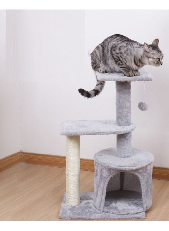 Cat Tree House Tower with Multi-layer Structure Design and Scratching Post