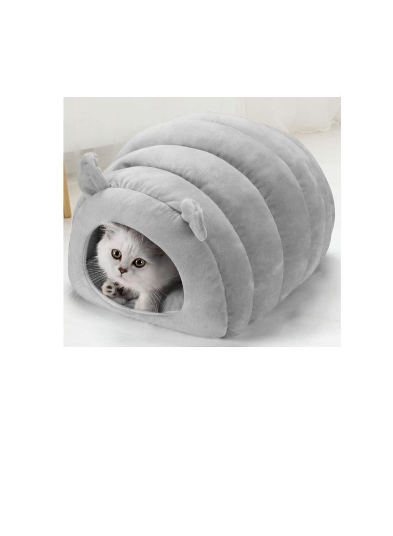 DOG AND CAT TUNNEL BED MADE HIGH DENSITY SPONGE , 45*40*35 CM – MEDIUM – GREY