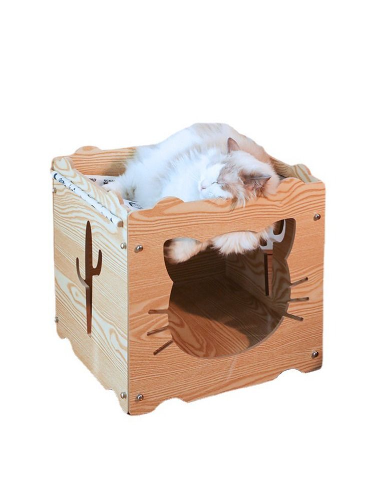 Pet House Wooden Material Cat Villa