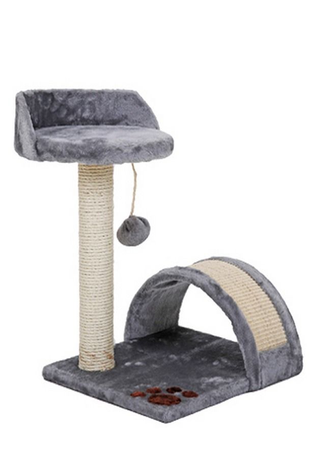 AL THEQA Cat Tree Condo with Scratching Post (GREY)