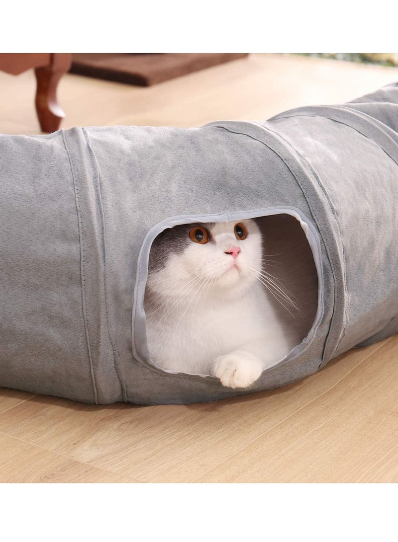 Cat Tunnel Collapsible S Shape Cat Play Tube 27cm in Diameter