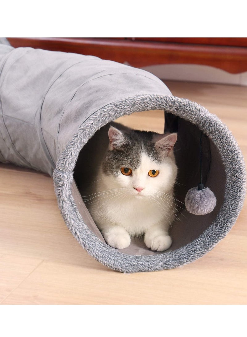 Cat Tunnel Collapsible S Shape Cat Play Tube 27cm in Diameter