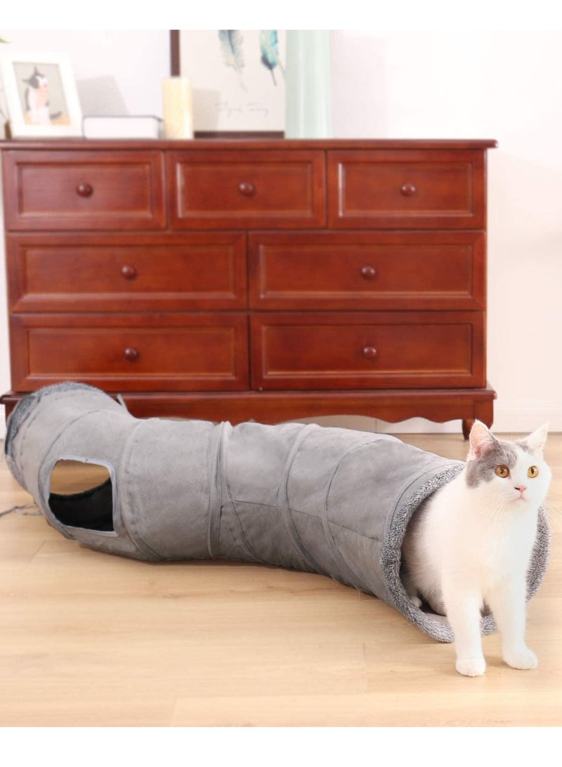 Cat Tunnel Collapsible S Shape Cat Play Tube 27cm in Diameter