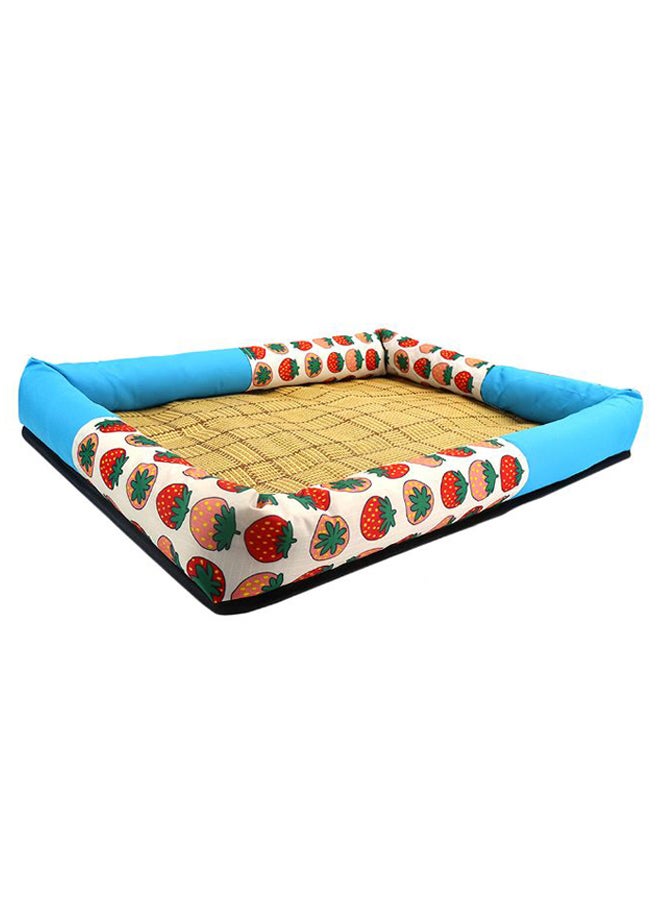Comfortable Cushion Attached Pet Sleeping Bed Multicolour L