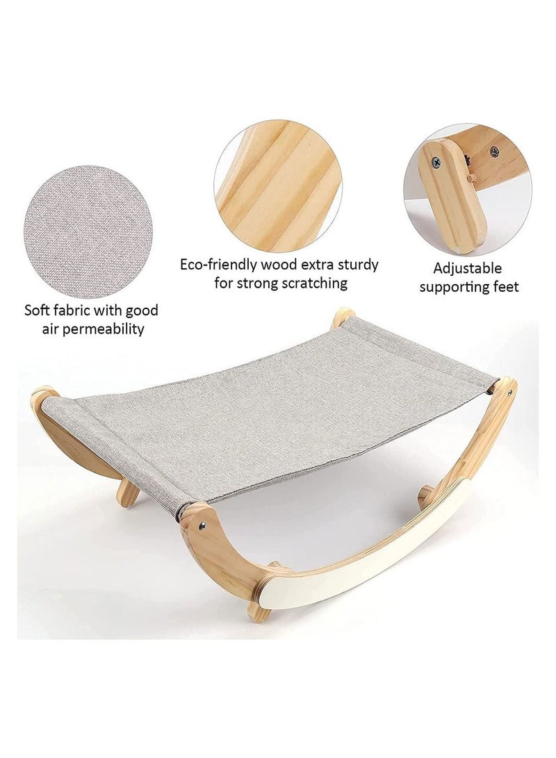 Solid Wood Pet Bed Anti-Slip Pad Design Washable Breathable Cloth Pad