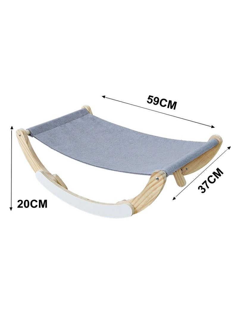 Solid Wood Pet Bed Anti-Slip Pad Design Washable Breathable Cloth Pad