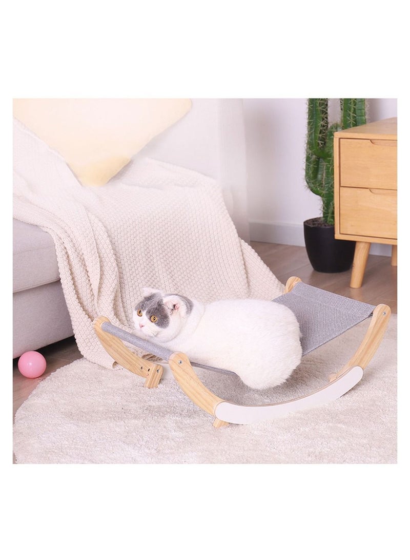 Solid Wood Pet Bed Anti-Slip Pad Design Washable Breathable Cloth Pad