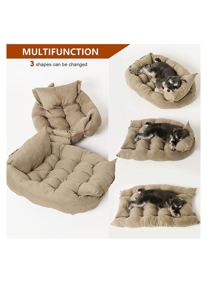 3 in 1 Dog Sofa Bed, Water Resistant,for Small,Medium and Large Dogs,Cat Beds for Indoor Cats, Soft and Comfortable,Multifunctional Deformation Pet Nest