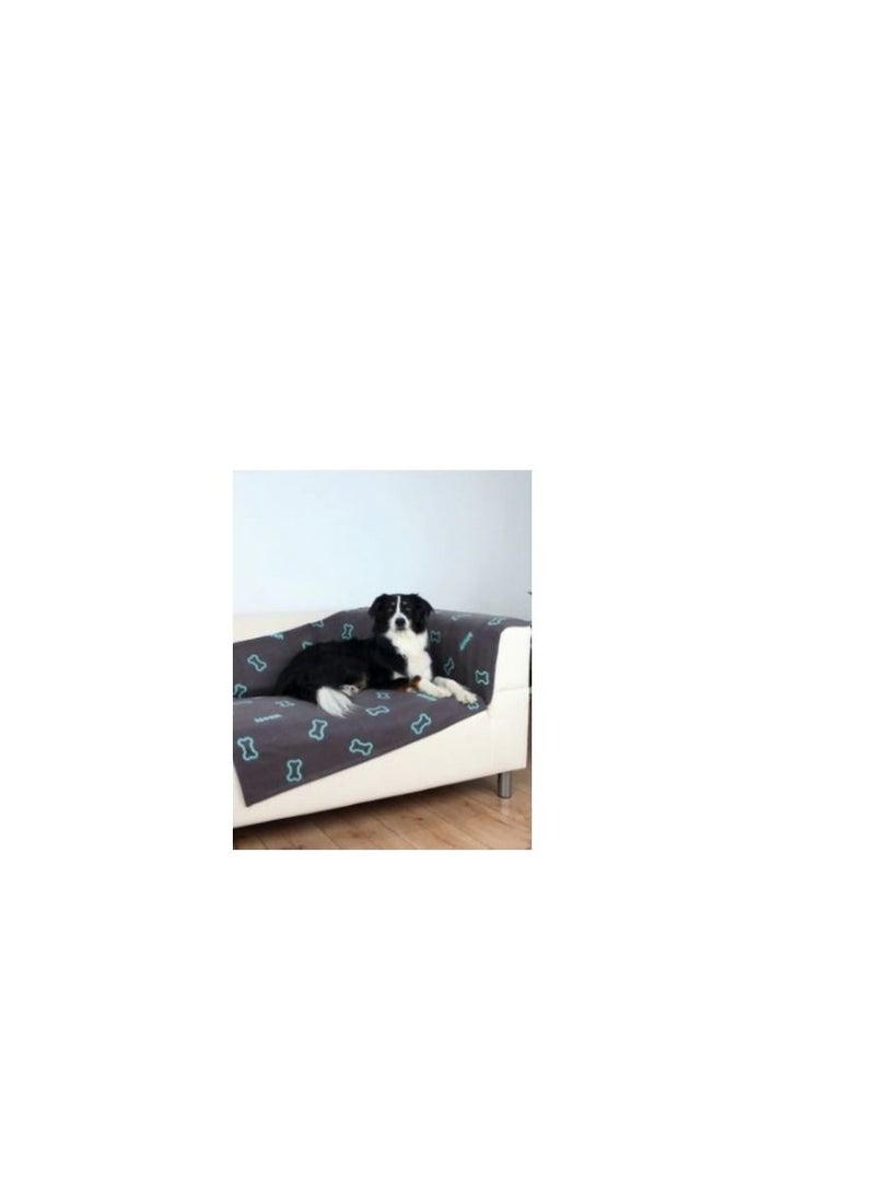 Trixie Barney Black & Beige Fleece Blanket For Dogs