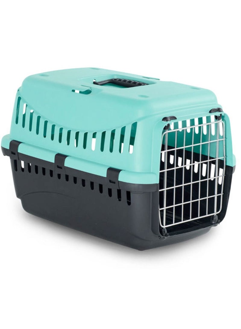 Transportino Gipsy Metal Door For Dog Cages Blue 58x38x38Cm Large