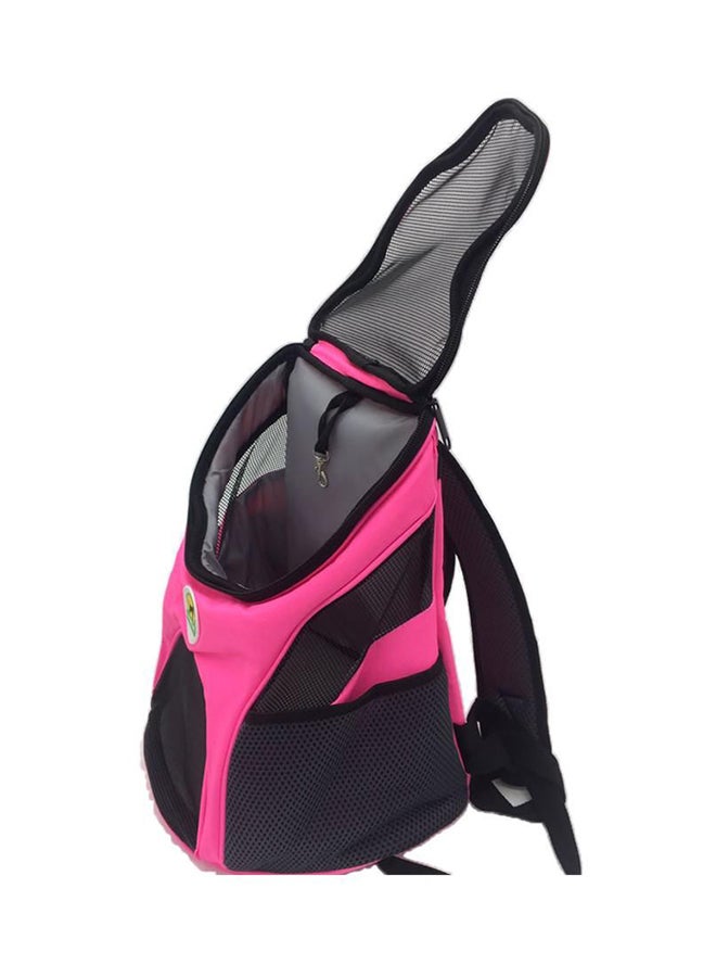 Pet Carrier Travel Backpack Black/Pink S