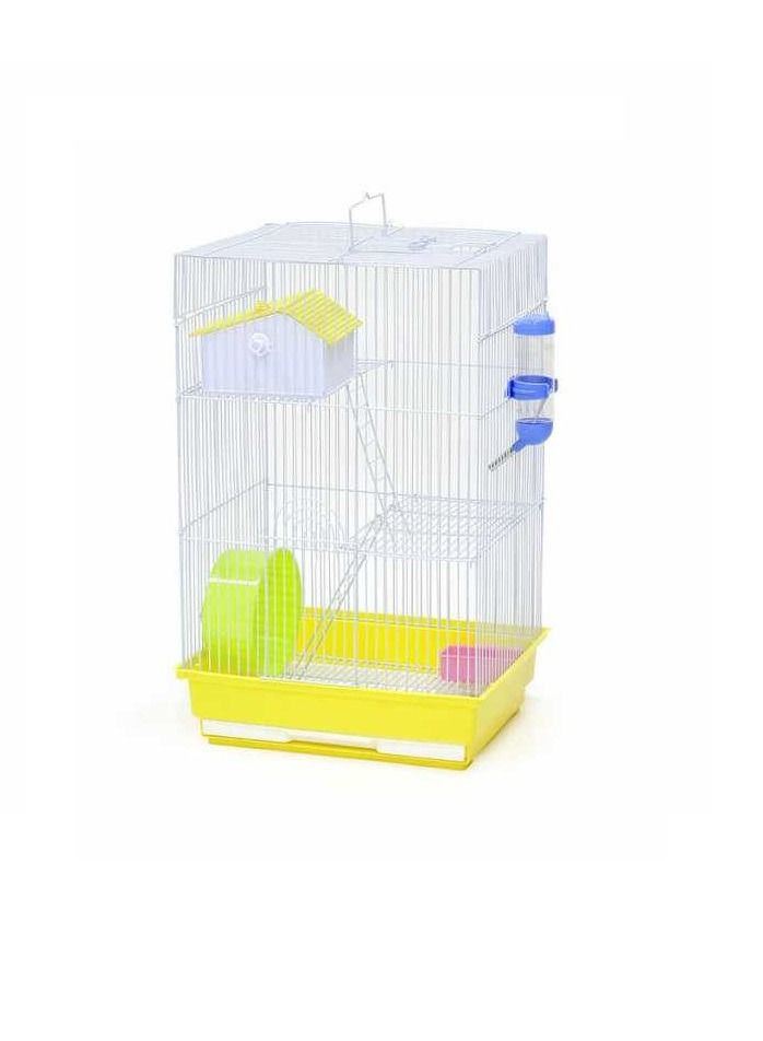 Lightweight High Bottom Basin Cage For Hamster Mouse and Gerbil Cage 35X28X53Cm