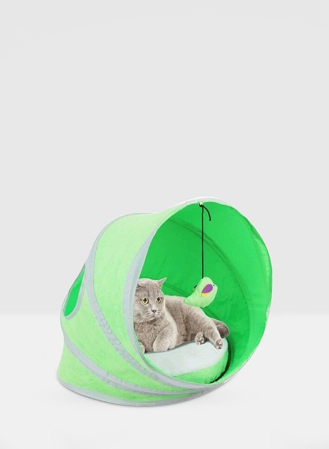 Pop-Up Tent For Cat Green