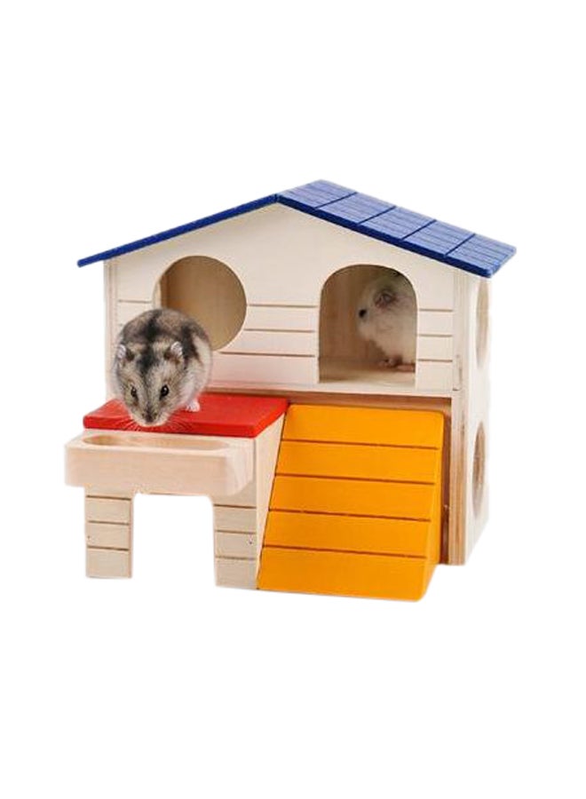 Small Animals Pet House Beige/Blue/Yellow