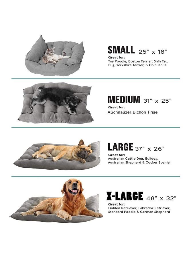 Neostyle 3 in 1 Sofa Bed For Small Medium and Large Dogs Grey